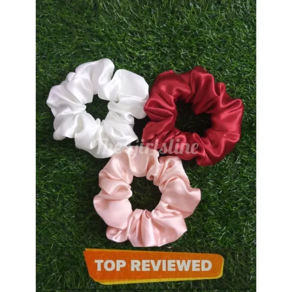 Scrunchies Silk Pack of 3