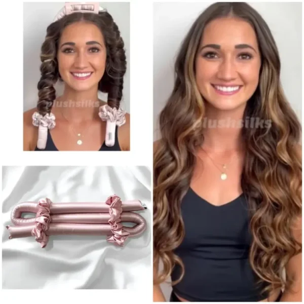 Women Heatless Curling Rod Headband