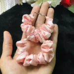 Silk Scrunchies Hoop Earrings