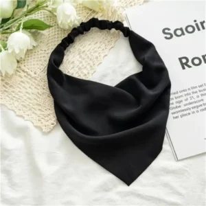 Black Elastic Hair Bandanas